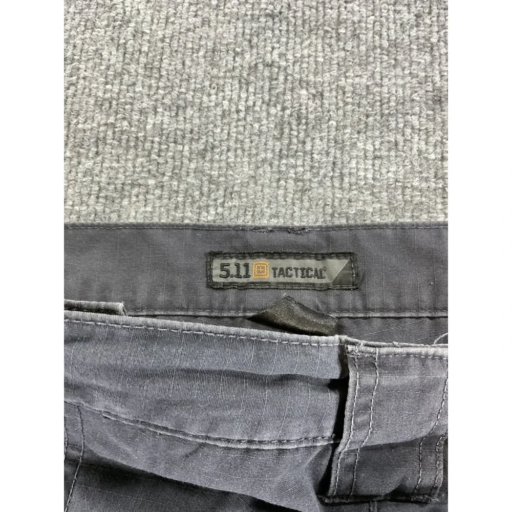 5.11 Tactical Pants Mens 38x35 Gray Cargo Utility Ripstop Workwear Outdoor Hikin